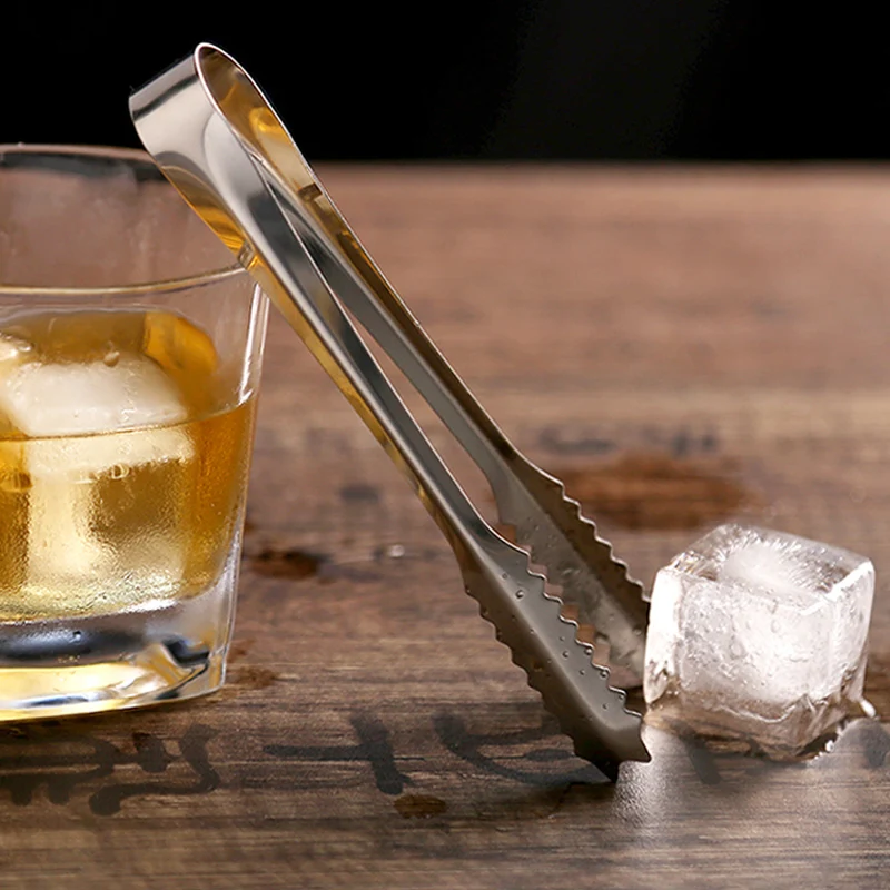 Stainless Steel Ice Tongs Mini Kitchen Tongs Sugar Ice Cube Tongs Tea Coffee Small Bar Party Serving Tongs Kitchen Utensils (1)