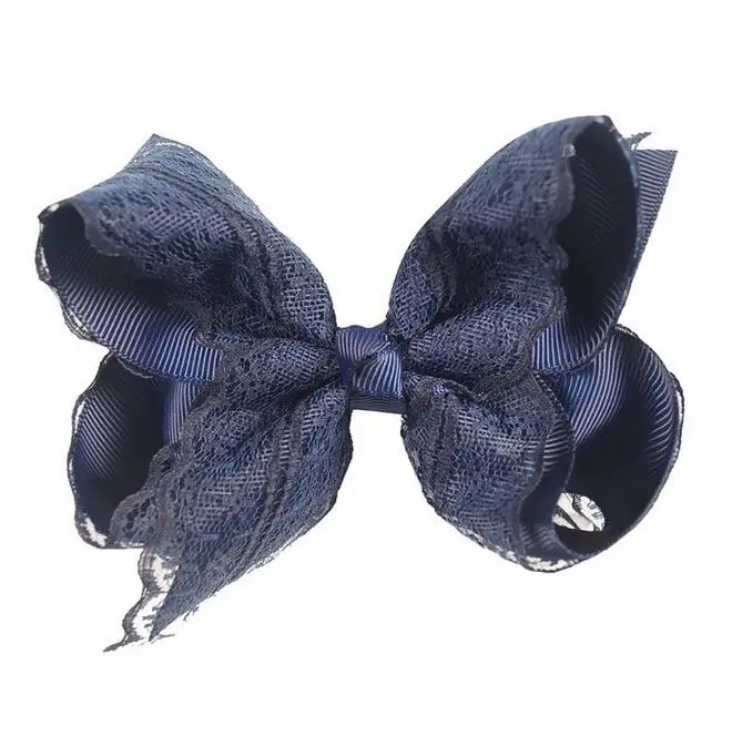 Grosgrain and lace twisted bow6