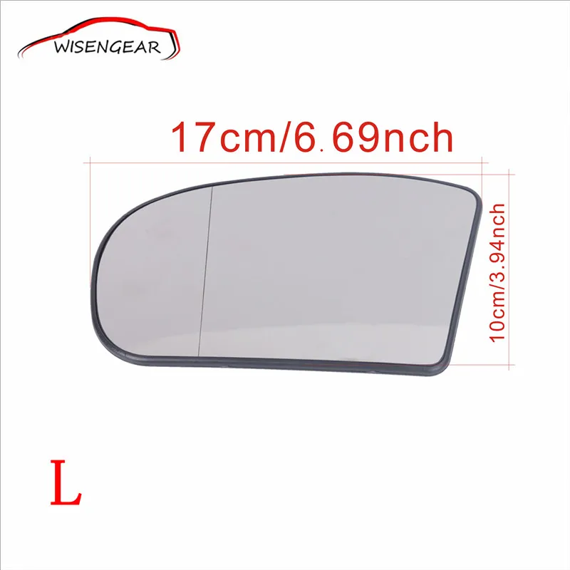 Left side Clear Wing Rearview Heated Mirror Glass Lens and Backing Plate For Mercedes Benz E Cclass W211 W203 E320 E350 C/5 | Автомобили и