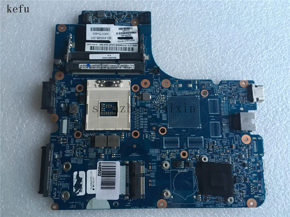Материнская плата для ноутбука HP probook 4440S 4540S 683495 001 материнская DDR3 PGA989 протестирована хорошо|test ddr3|testing laptop