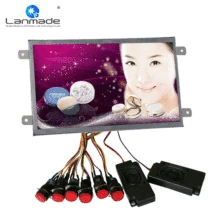 10,1 дюймов ресторанная полка край Многоязычная внешняя кнопка ЖК-монитор рекламный цифровой дисплей экран доска