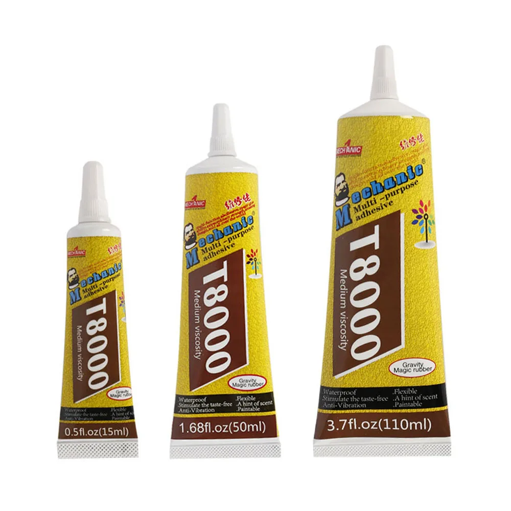

MECHANIC Industrial T8000 Super Glue Strong Epoxy Resin Adhesive For Leather Crystal Craft Phone Frame Fix Screen Glass Glue