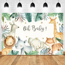 Neoback animais para decoração de chá de bebê, fundo de fotos, decoração de festa de aniversário, bandeira de backdrops, fotografia