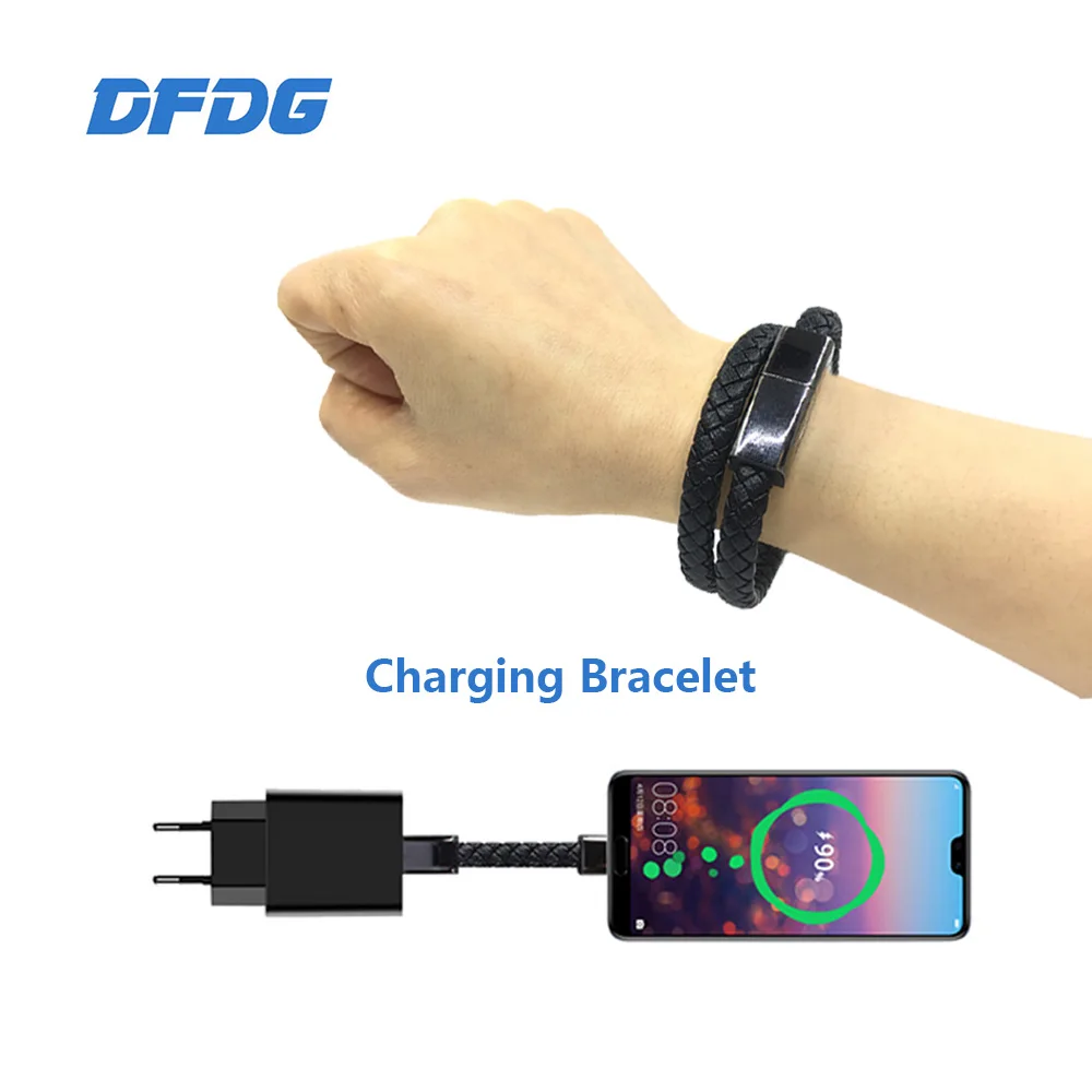 

Travel Fast USB Phone Chargers Bracelet Charger Data Charging Cable Sync Cord For iPhone 7 6s Bracelet Men Steel Magnetic Clasp