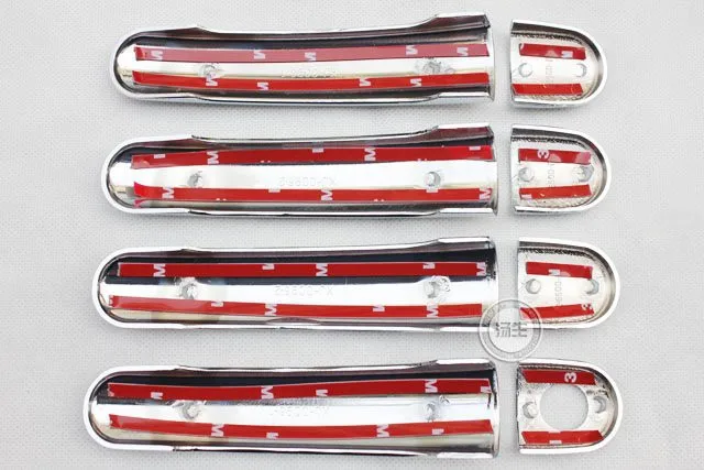Хромированная крышка дверной ручки ABS для Skoda Fabia 2011 2012 гг. выпуска|door chrome handle|skoda door