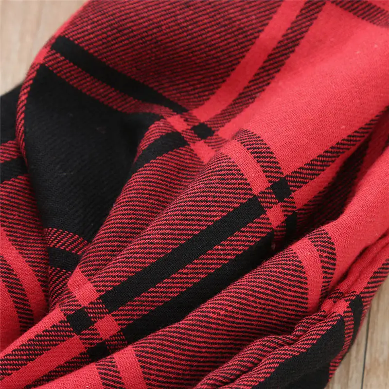  Women Man Plaid Print Convertible Infinity Scarf Loop Zipper Pocket women's scarves handkerchief hi