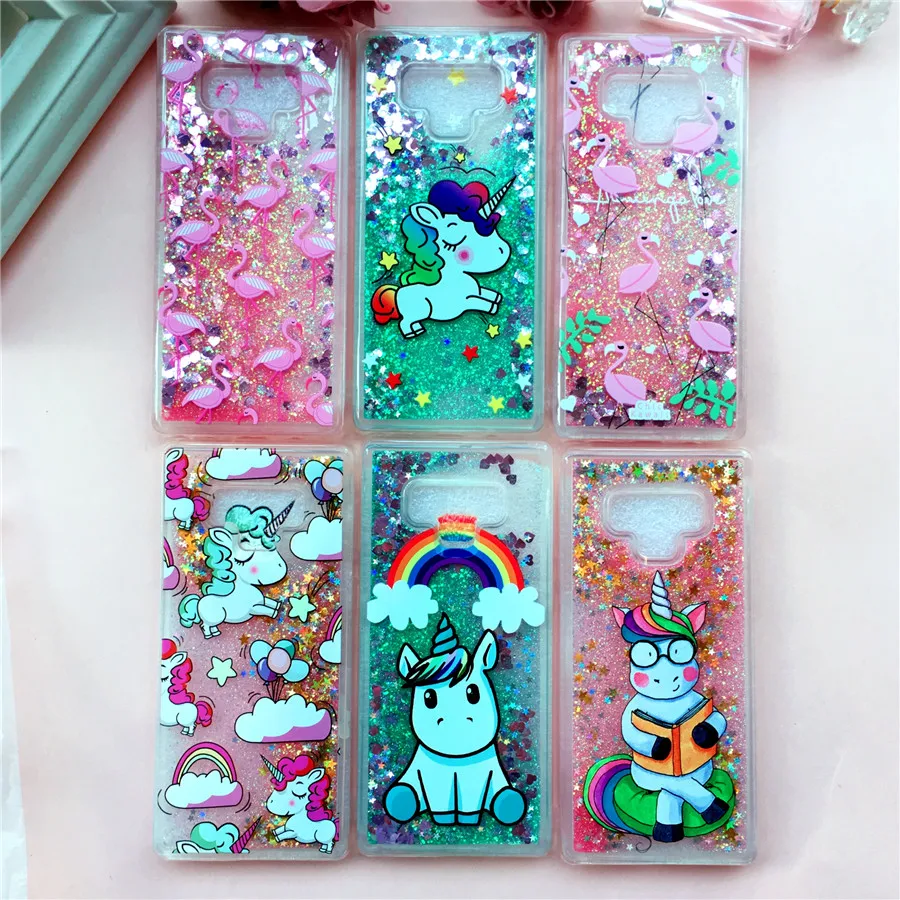 

Note 9 Case on for Samsung Galaxy Note 9 Cover Samsung Note 9 Fundas Unicorn Panda Soft Silicone Liquid Cartoon Phone Cases