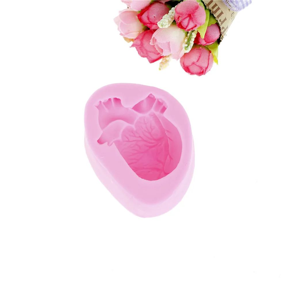 Soap Molds Halloween Heart Mold Gum Paste Mold 3d Christmas Silicon Vacuum Chamber Dcoration Tools