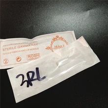 50 шт 3RL индивидуальная упаковка татуировки перманентный макияж бровей Губы одноразовые пластиковые наконечники насадки для игл поставка небольшого размера