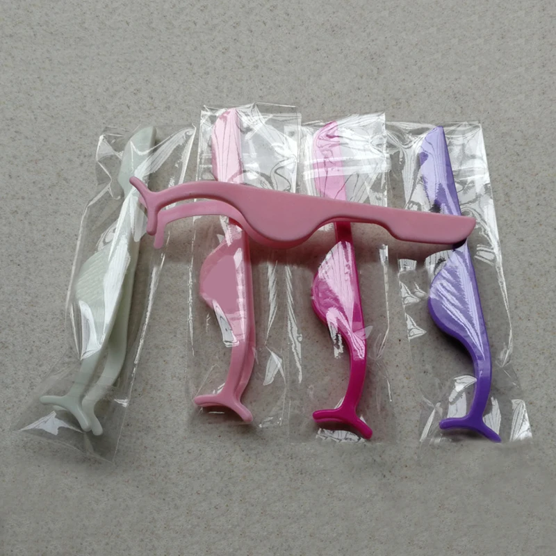 

2018 Hot 1pc False Eyelash Tweezers Fake Eye Lash Applicator Extension Curler Nipper Auxiliary Clip Clamp Makeup Forceps Tool