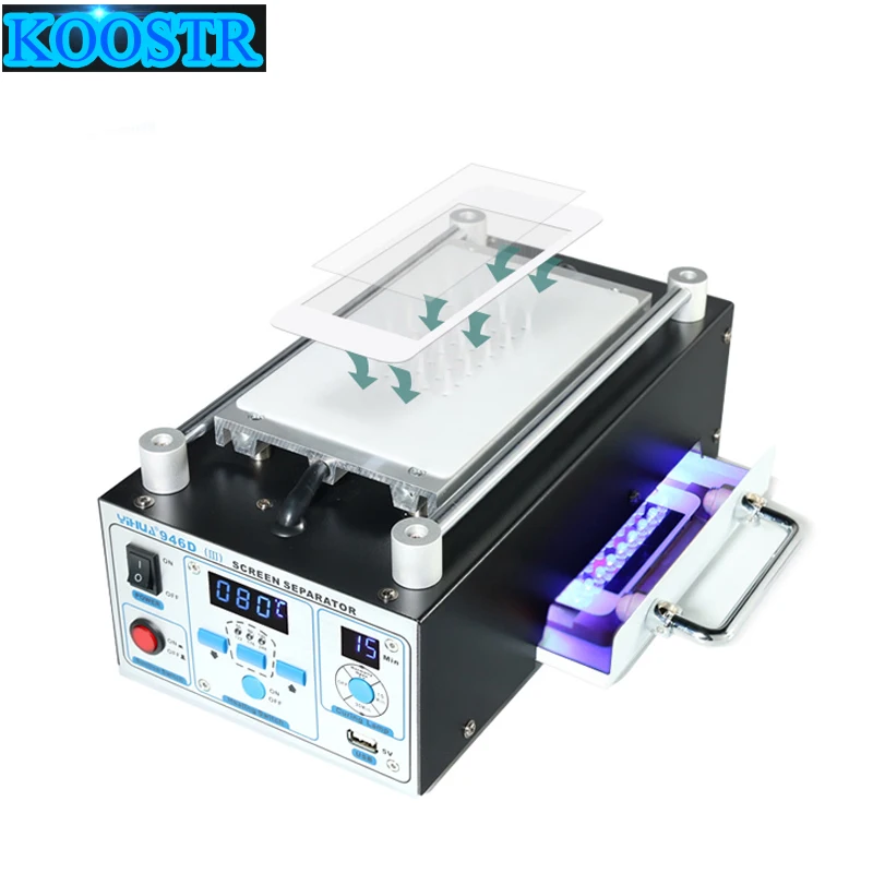 

YIHUA 946D-III LCD separator built-in strong suction vacuum pump separator phone glass split screen repair LCD separator machine