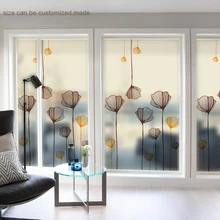 На Заказ Декоративная оконная пленка матовая самоклеящаяся пленка витражная защита статические наклейки УФ-блок без клея Morning Glory