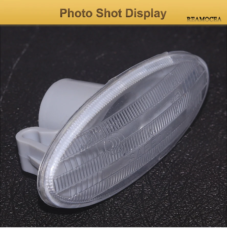 Reamocea 2Pcs Side Turn Signal Lamp Fender Marker Lights Cover 26160-89900 For Nissan Cube Juke Leaf Note Micra X-TRAIL Qashqai (9)