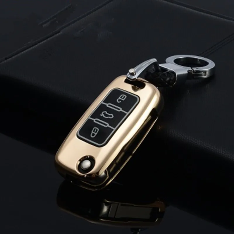 Чехол для ключа из сплава Volkswagen Passat CC POLO Golf GTI jetta tiguan Gol CrossFox Plus Eos Scirocco Beetle