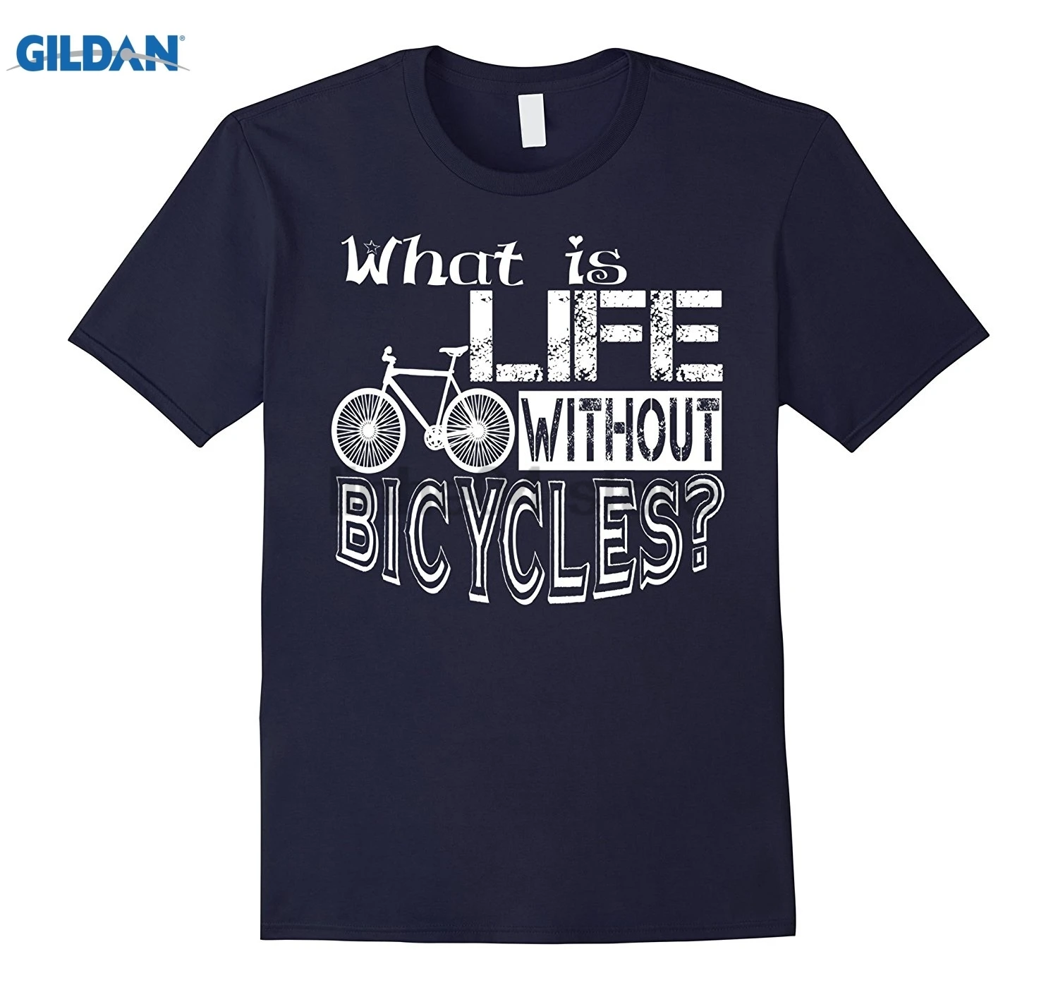 

GILDAN WHAT IS LIFE WITHOUT BICYCLES T-SHIRT FUNNY TEE SHIRT men's T-shirt