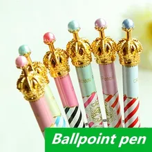 60 шт./лот Корона шариковых ручек Kawaii канцелярские основная шариковая ручка Caneta Новинка Офисные принадлежности Школьные принадлежности 6233