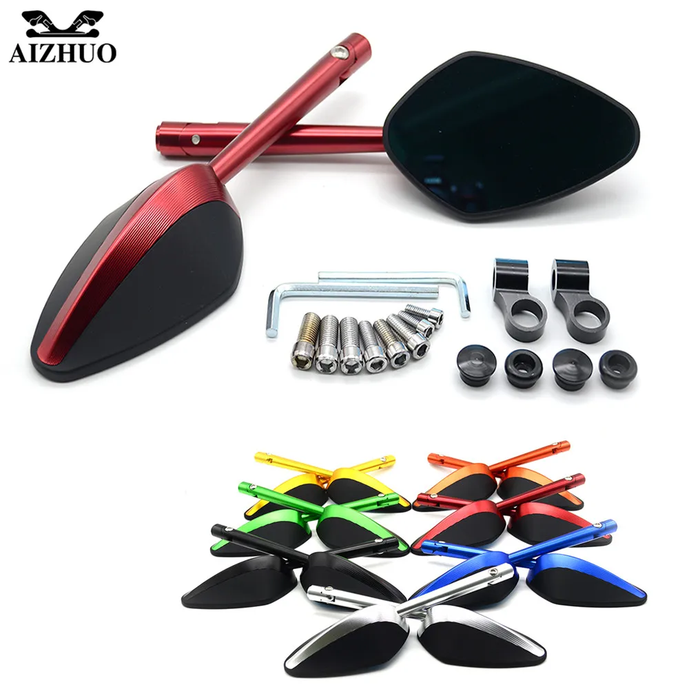 Universal Motorcycle Mirror Motorbike Side Mirrors Rearview Mirror For DUCATI 1098/S/TRicoloR 1198R 749/S/R 848 /EVO 999S S4RS