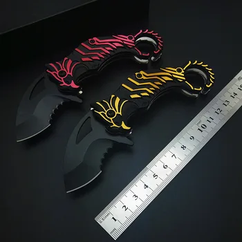 

4 Styles Eagle Eyes Karambits Tactical knife 440 stainless Claw Blade cover Handle Pocket Knife Survival Tool Outdoor Gift EDC