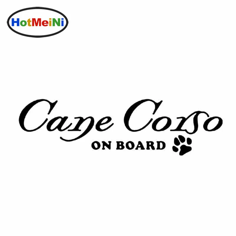 

Car Styling Cane Corso Dog On Board Paw Vinyl Car Decal Pet Sticker Black Sliver 15CM*3.9CM