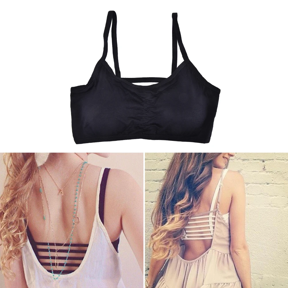 

Sexy Black Women Sport Yoga Bra Workout Tank Tops Stretch Seamless Racerback Fitness Pad