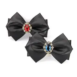 Простой личности моды Бизнес Для мужчин Gemstone платье банкет галстук-бабочку аксессуары новый кожа рук с декоративной бабочкой