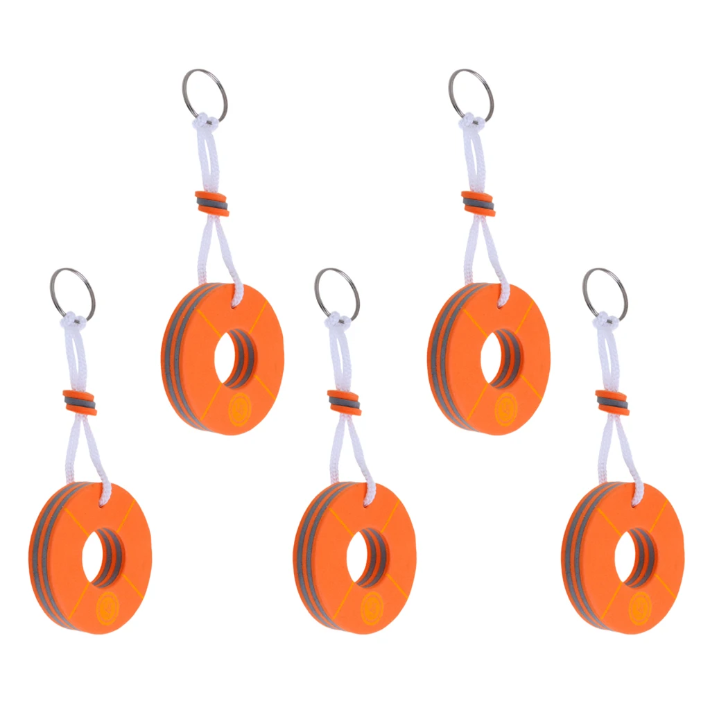 MagiDeal High Quality 5pcs Marine Outboard Floating Keyring Sailing Kayak Fishing- Buoy Shape Divot Repair Tool