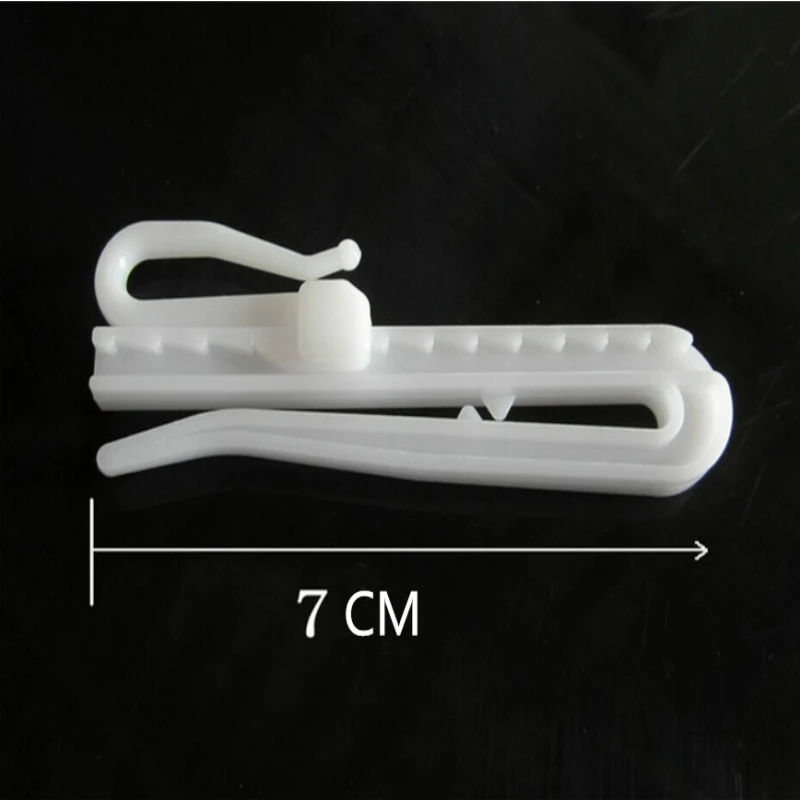 Curtain Accessories Curtain Hook Plastic White Adjustable Hook 7cm Lift