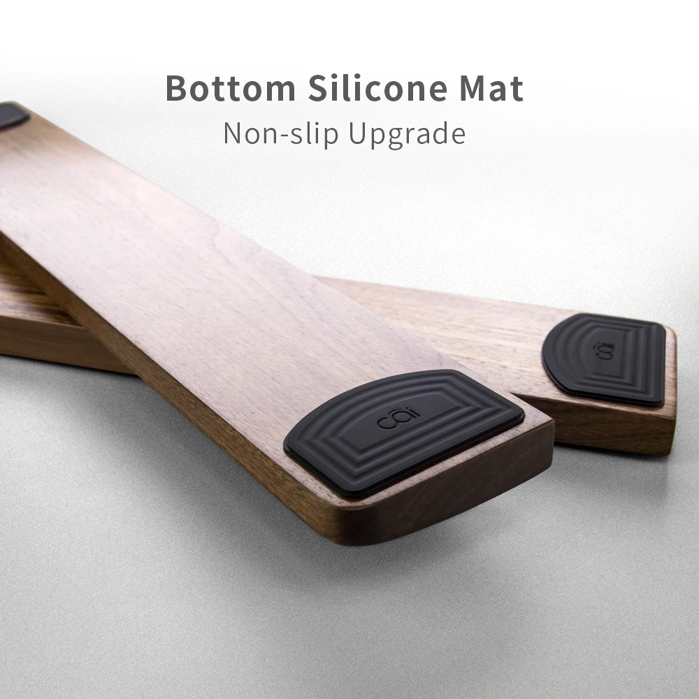 Ergonômico da Almofada de Pulso da Mesa do Jogo do Descanso do Pulso do Teclado de Madeira da Noz Suporte Pulso Teclado Madeira da Noz Vaydeer do de - Imagem 3
