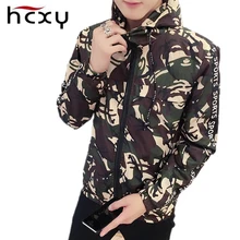 HCXY Jacket mens 2016 Brand Harajuku Skateboard Camouflage Jackets Men military Clothes Coats Chaqueta Hombre
