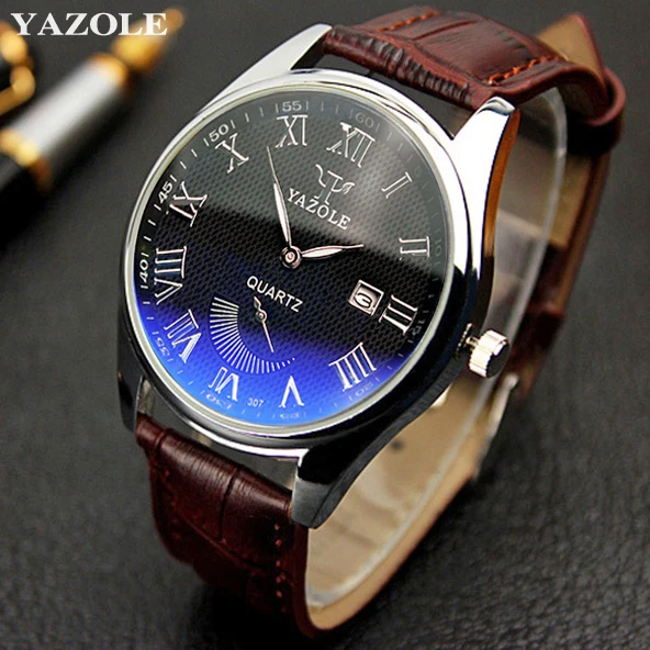 

YAZOLE Wristwatch Calendar Wrist Watch Men 2017 Top Brand Luxury Famous Quartz Watch Male Clock Quartz-watch Relogio Masculino