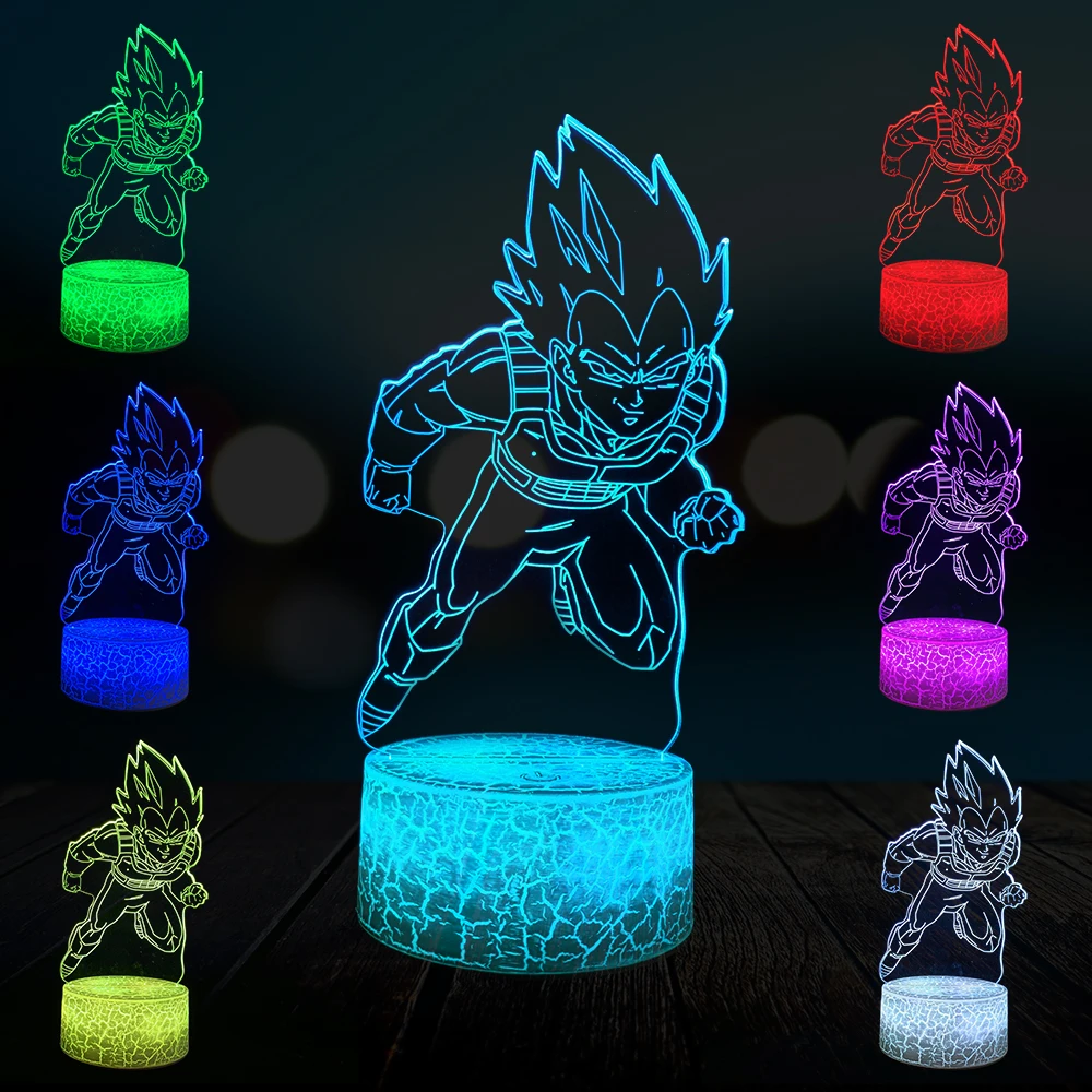 

3D Lamp Drgon Z Ball Cartoon Saiyan Home Cartoon Decorative Night Light USB LED 3D Children's Gift Party Atmosphere Table Lava