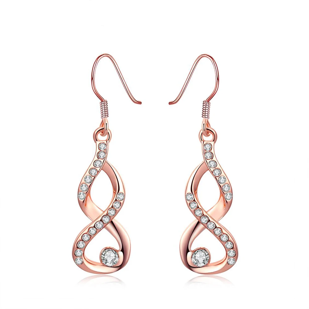 Long Drop Crystal Earrings for Women with Shining Rhinestone Fashion Jewelry Design Earring For Suitable Wedding  | Украшения и