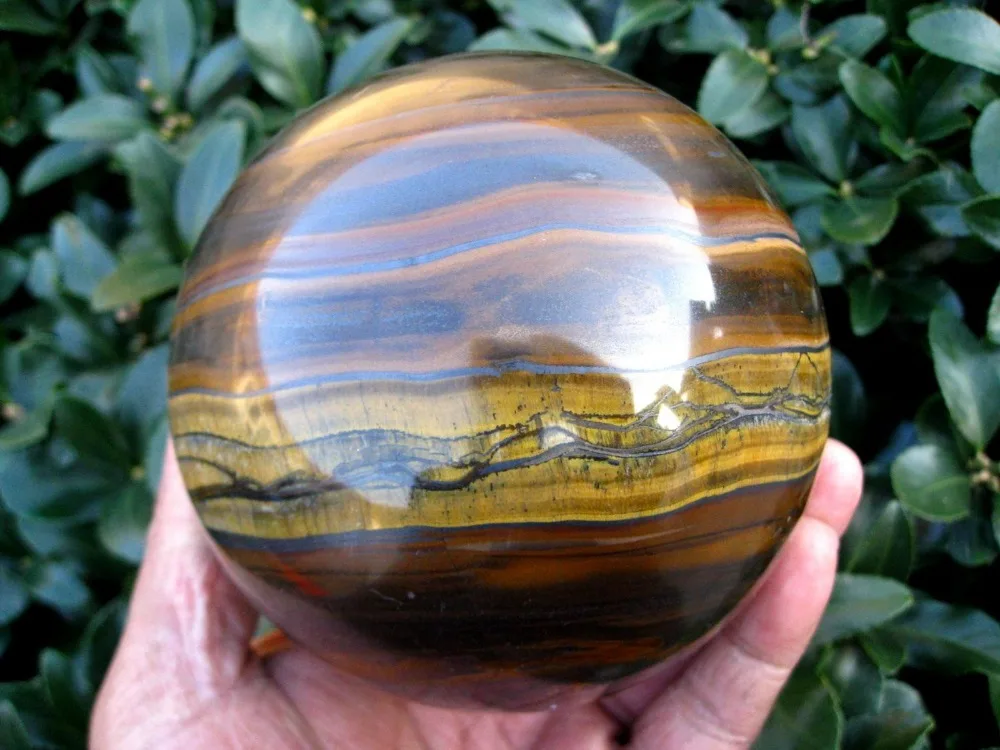 size 80mm NATURAL tigereye sphere ball healing |