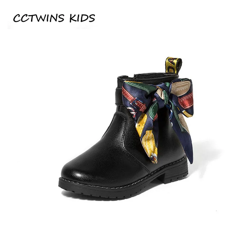 

CCTWINS KIDS 2018 Winter Baby Girl Butterfly Boot Children Genuine Leather Shoe Toddler Fashion Ankle Warm Boot CF1539