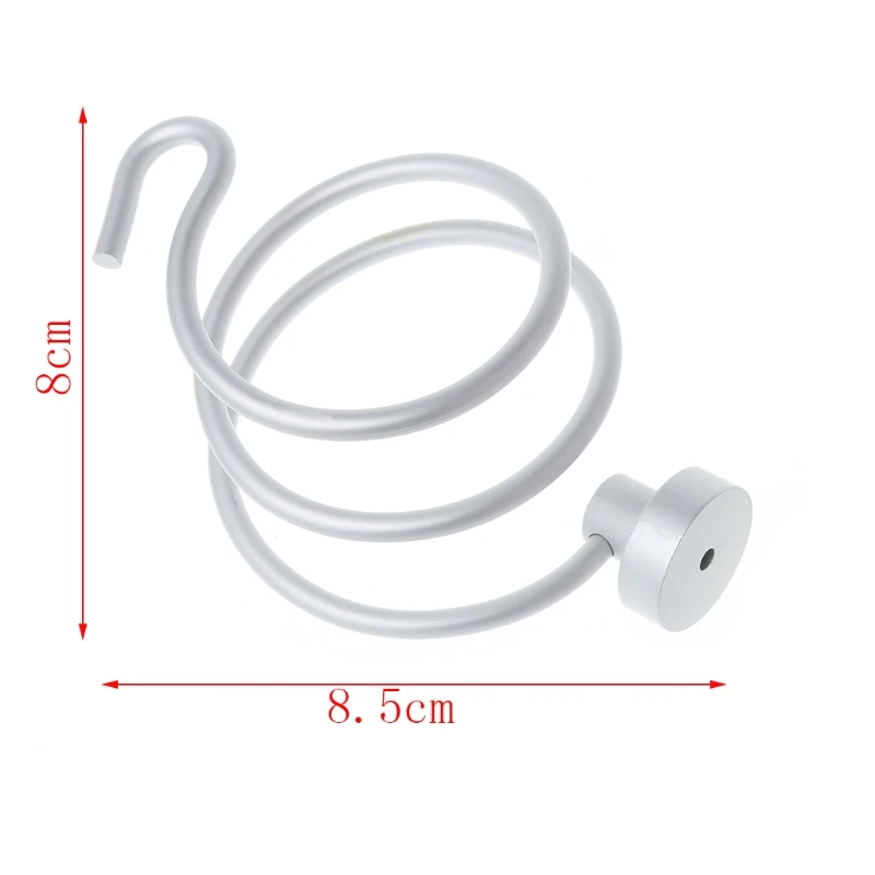 Aluminum Innovative Wall-mounted Hair Dryer Stainless Steel Bathroom Shelf Storage Hairdryer Holder-B119