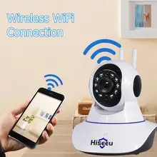 Hiseeu Surveillance de sécurité intelligente IP Cam FH1A sans fil WiFi caméra maison Vision nocturne CCTV caméscope enregistreur vidéo bébé moniteur(China)