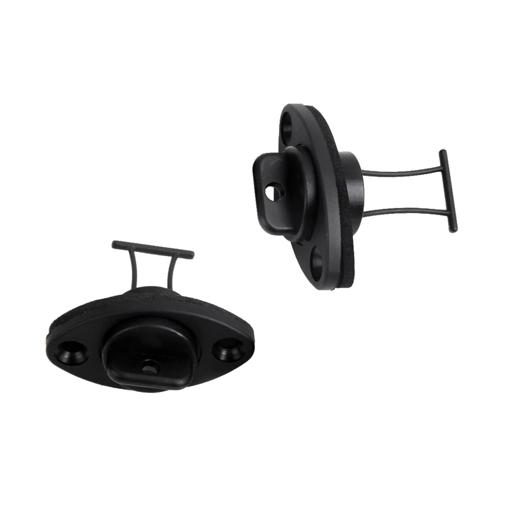 2 Pcs Universal O-ring Drain Plug With 4 Pcs Screws Rowing Boat Accessories Marine for Kayak Canoe Boat Black