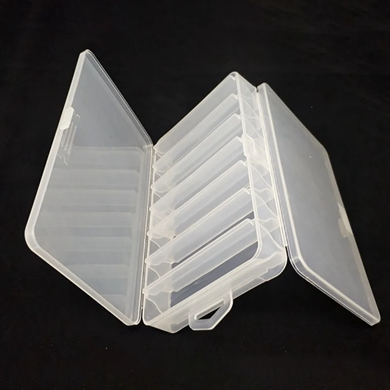 1 шт., коробка для рыболовных снастей, двухсторонний прозрачный портативный пластиковый чехол для организации, коробка для искусственных приманок, Новинка