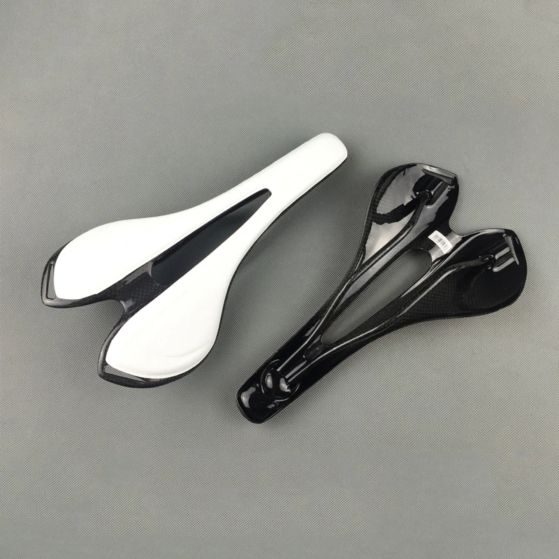 

2017 new 3k Carbon + PU Cover road mountain bike bicycle saddle MTB genuine leather cushion front seat human carbon saddle