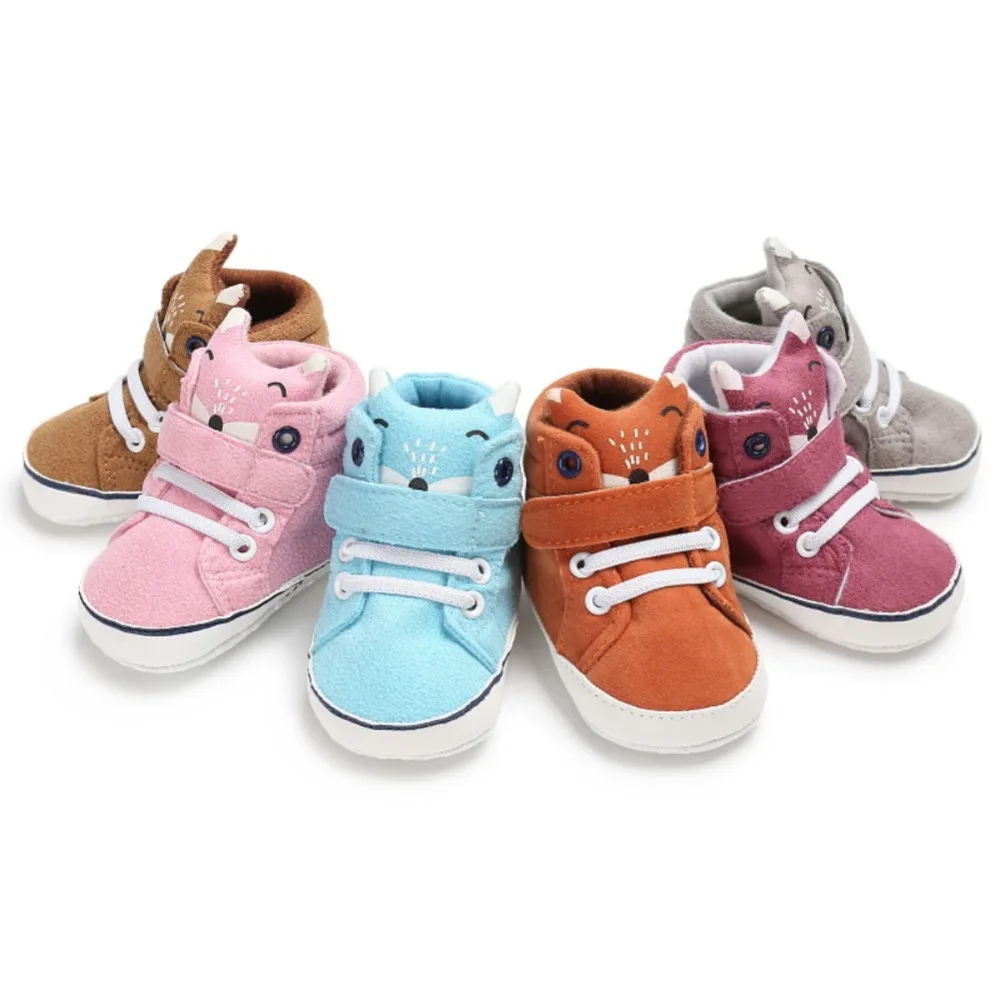 

Baby Shoes Infant Boys Girls High Heel Animal Casual Cotton Shoes Basic Sneakers Lace Up 1-3 Year Baby Boy Shoes