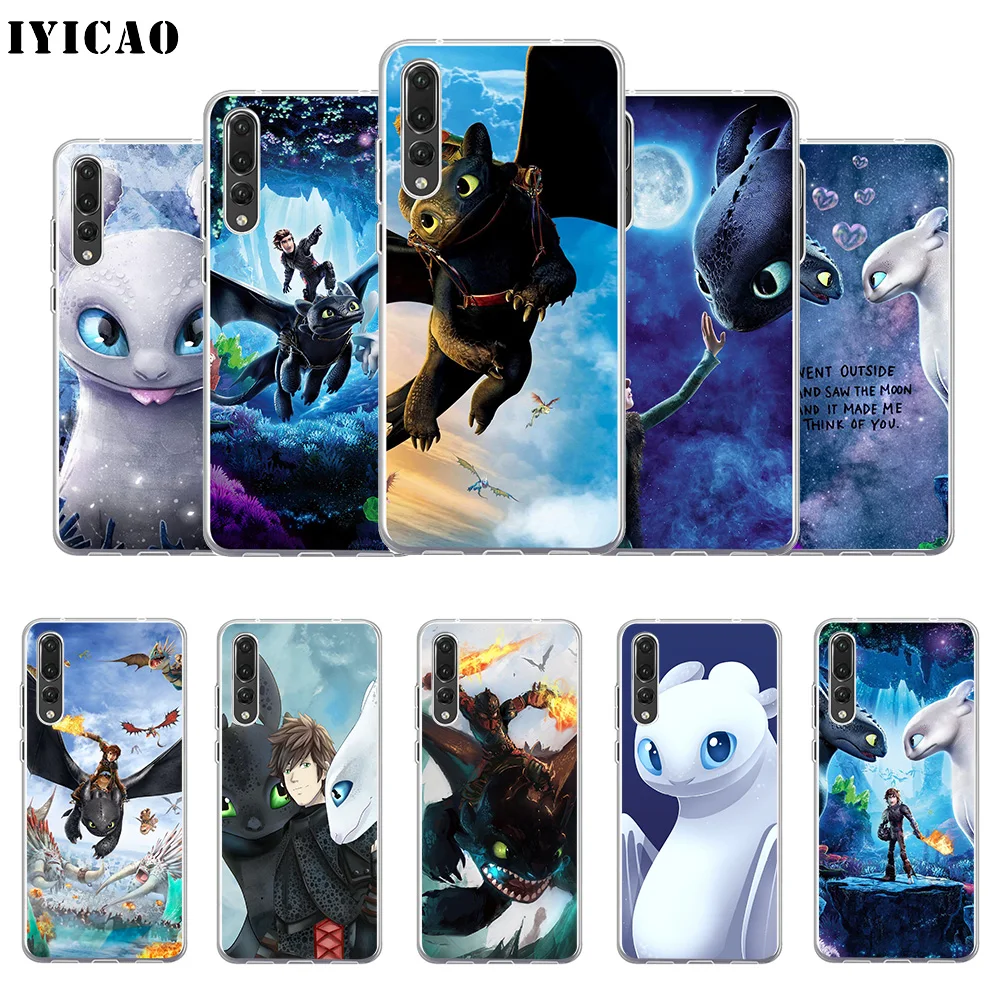 

IYICAO How to Train Your Dragon The Hidden World Soft Silicone Phone Case for Huawei P30 P20 Pro P10 P9 P8 Lite P Smart Cover
