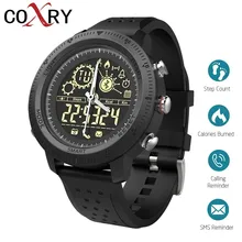 COXRY Outdoor Sport Watch Men Smartwatch Dual Display Analog Digital Watch Smart Pedometer Stopwatch Electronic Wrist Watches