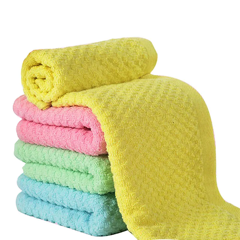 

2019 100% Cotton Soft Smooth Jacquard Adult Towel Fashion Solid Color Absorbent Face Towel Conventional Unisex Towels Bathroom