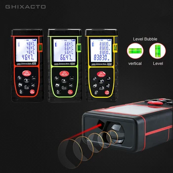 

GHIXACTO Laser Distance Meter 40m 60m 80m 100m Laser Range Finder Rangefinder Metro Trena Laser Tape Measure Ruler Roulette Tool