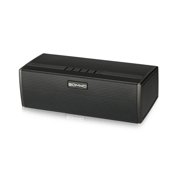 SOMHO S323 Bluetooth беспроводной динамик супер бас портативный динамик s с fm-радио - Цвет: Black