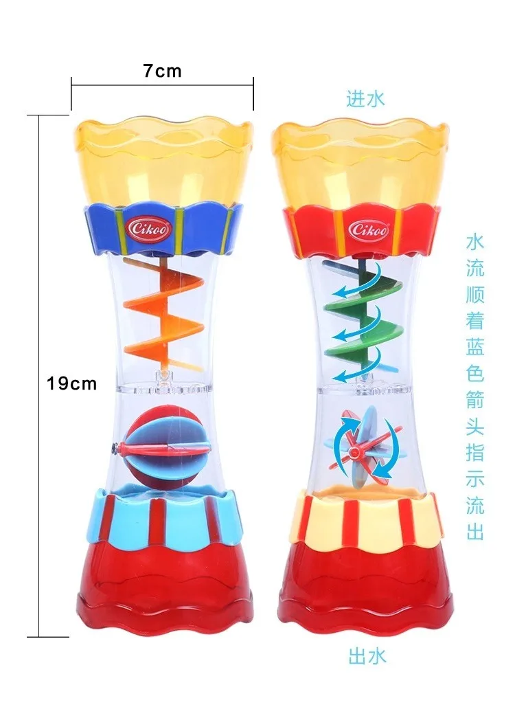 Детская игра в воде детская Ванна игрушка Совок вода плавание пляж вращающийся цилиндр поток Кубок наблюдения детские игрушки