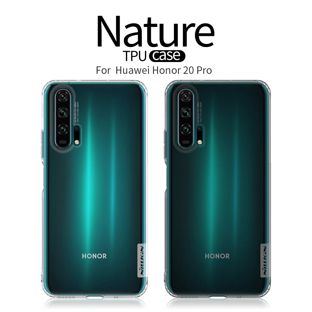 Оригинальный чехол для huawei Honor 20 Pro NILLKIN Natural TPU Fundas, мягкий прозрачный кремний чехол для телефона