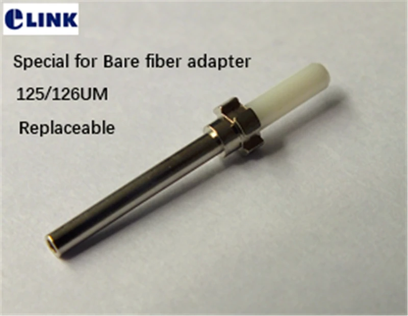 ceramic ferrule 250um special for FC SC UPC bare fiber adapter bare optical fibre ftth coupler testing 125um/126um ELINK 10pcs