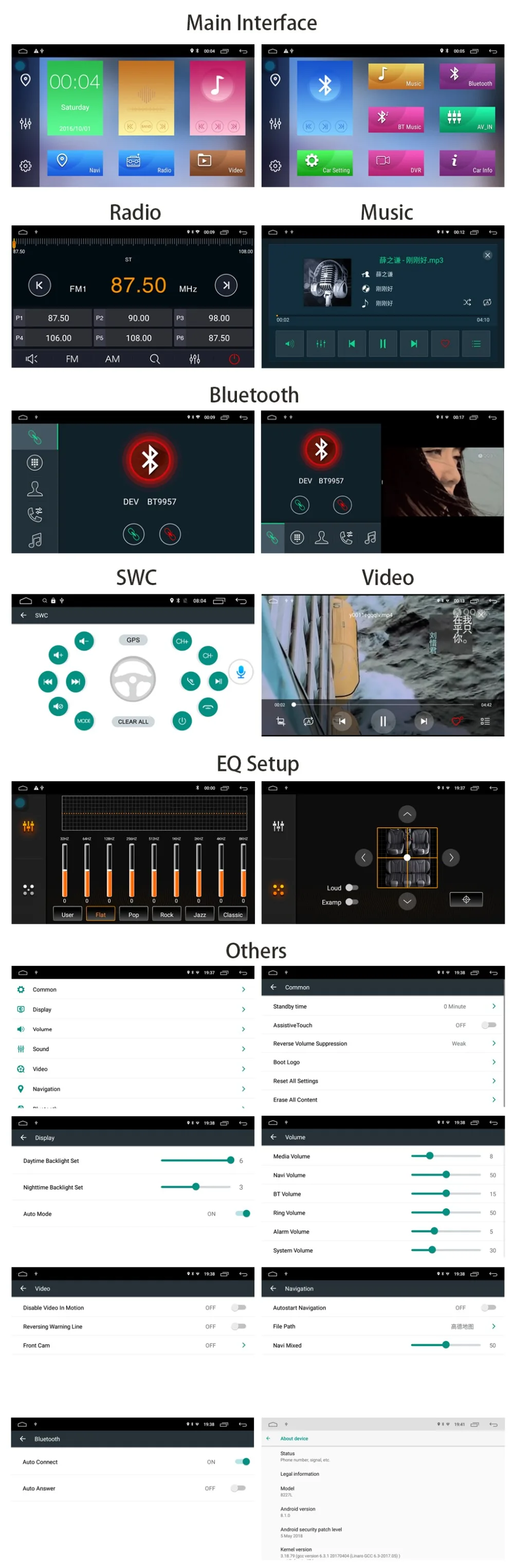 Roadrision 2din 7 дюймов Android 8,1 Автомобильный мультимедийный dvd-плеер для Audi A3 2002-2011 с CAN-BUS, Wi-Fi, gps Навигация Авто Радио BT