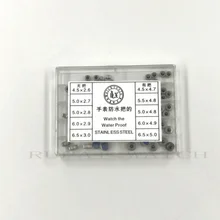 50 шт. нержавеющая сталь часы Корона Запчасти Замена Ассорти аксессуары для часов ремонтный набор инструментов для часовщика